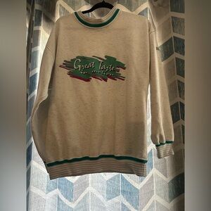 Vintage 90s Dunbrooke Pla-Jac Great Taste In Motion Sweatshirt L Made In USA